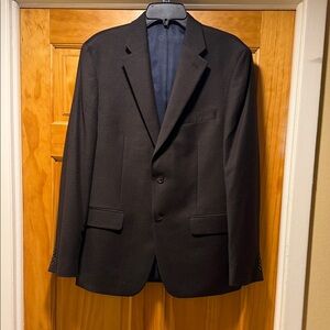 Tommy Hilfiger Men's wool Brown Bark Blazer Tailored Two-Button Jacket